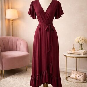 Lucy Love Burgundy Dress